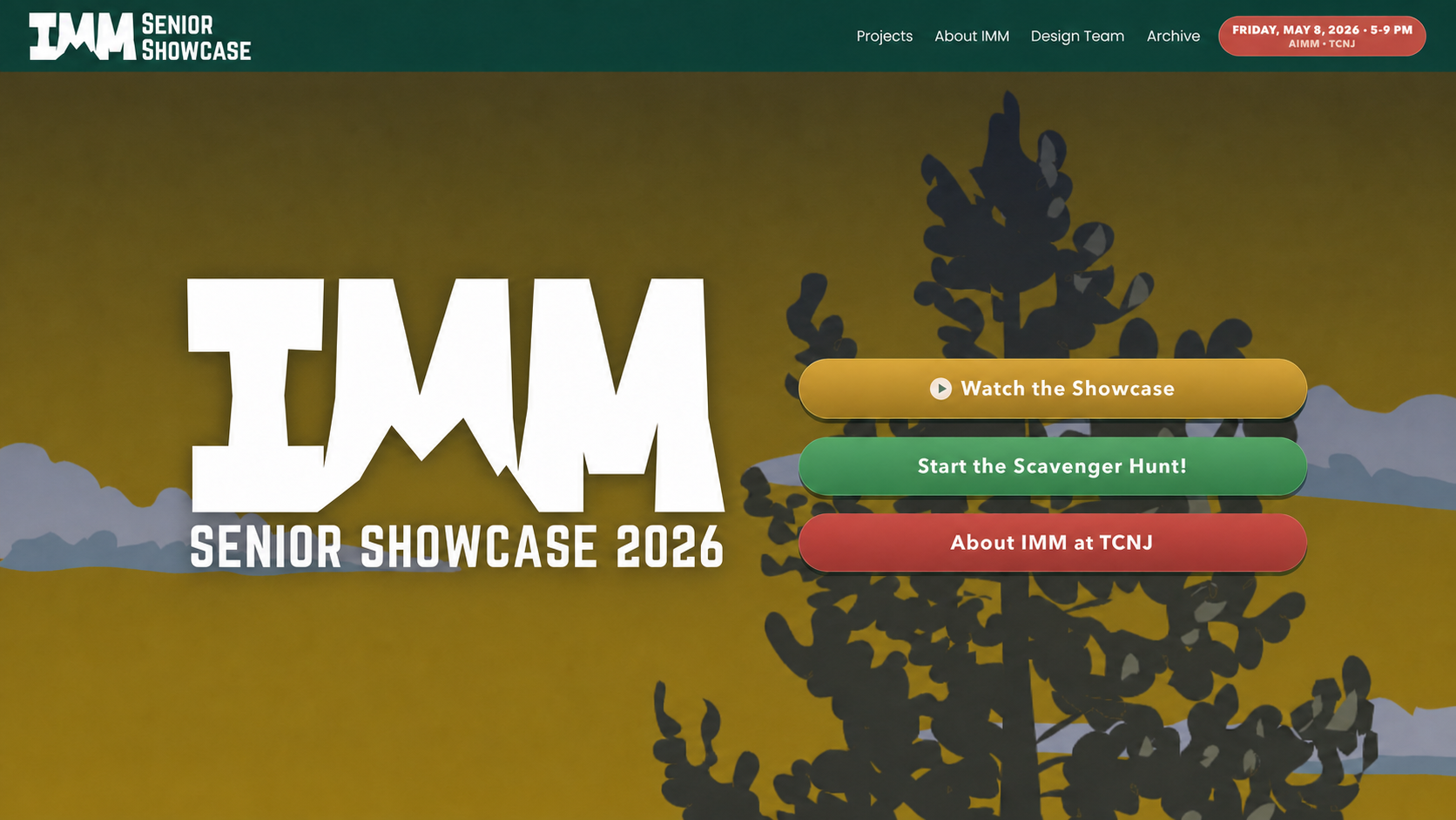 IMM Class of 2026 Senior Showcase website preview